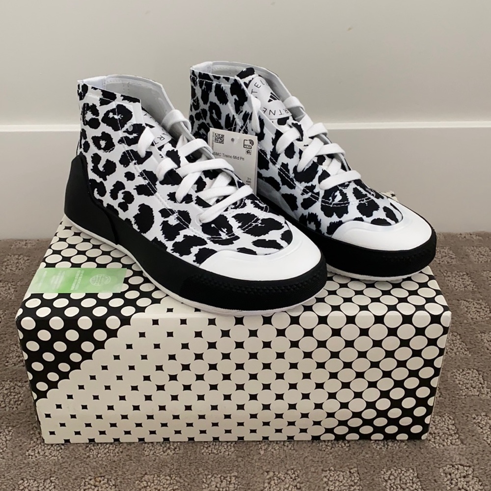 ADIDAS BY STELLA MCCARTNEY TREINO MID-CUT PRINT SHOES
